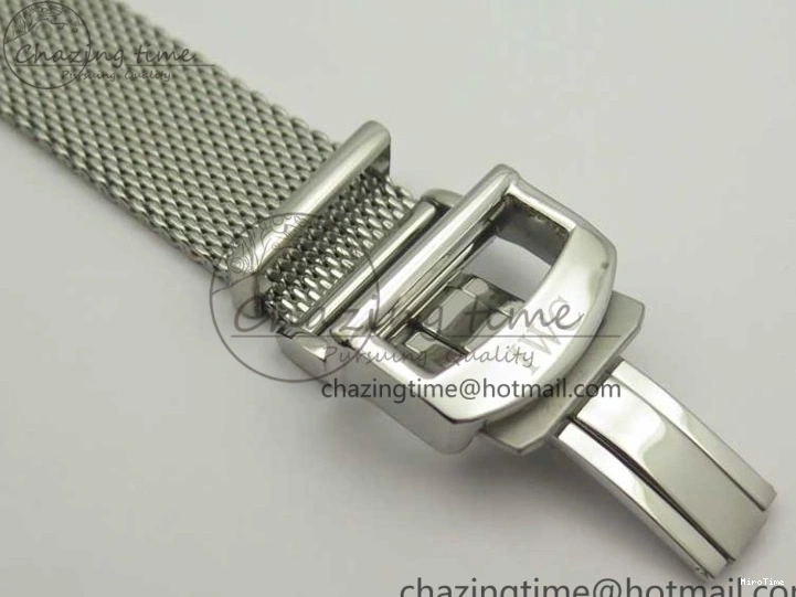 MIROTIME 0327 Breathable Portofino IW356501 SS V3 MK 1:1 Best Edition White Dial Gold Markers On SS Mesh Bracelet MIYOTA 7197